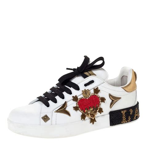 dolce and gabbana women sneakers|dolce and gabbana embellished sneakers.